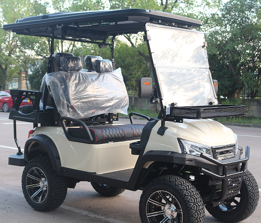 LVZO CY Beige Golf Cart: Blending Performance, Comfort, and Style
