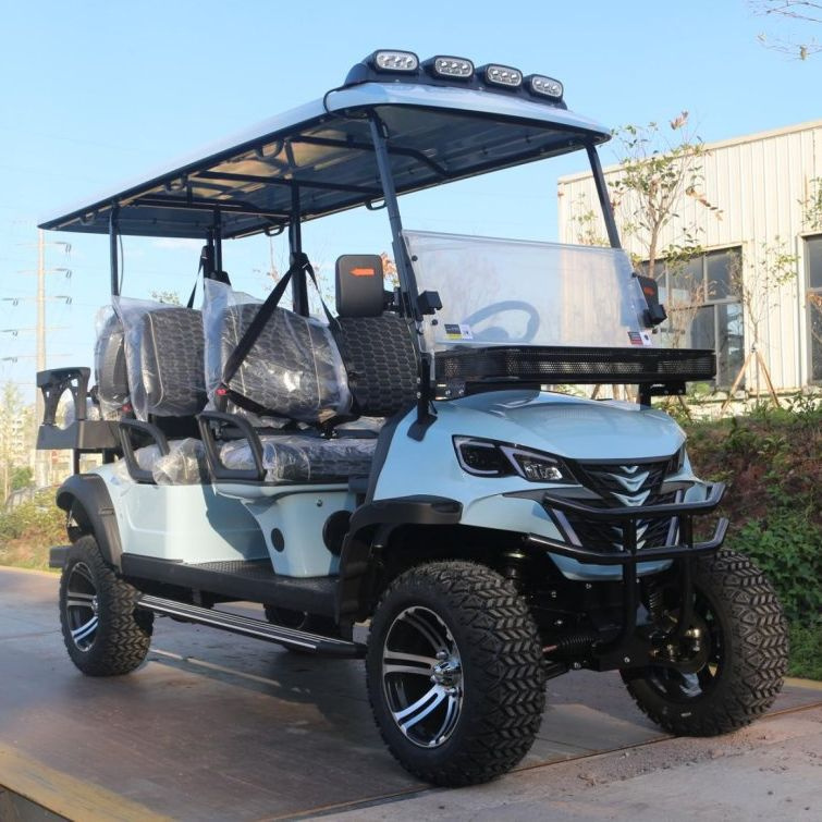 Innovative LVZO Electric Golf Cart-6-Seater Utility Vehicle for Versatile All-Terrain Use