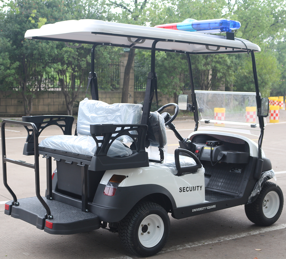 Modern Golf Cart with LED Headlights & Digital Display