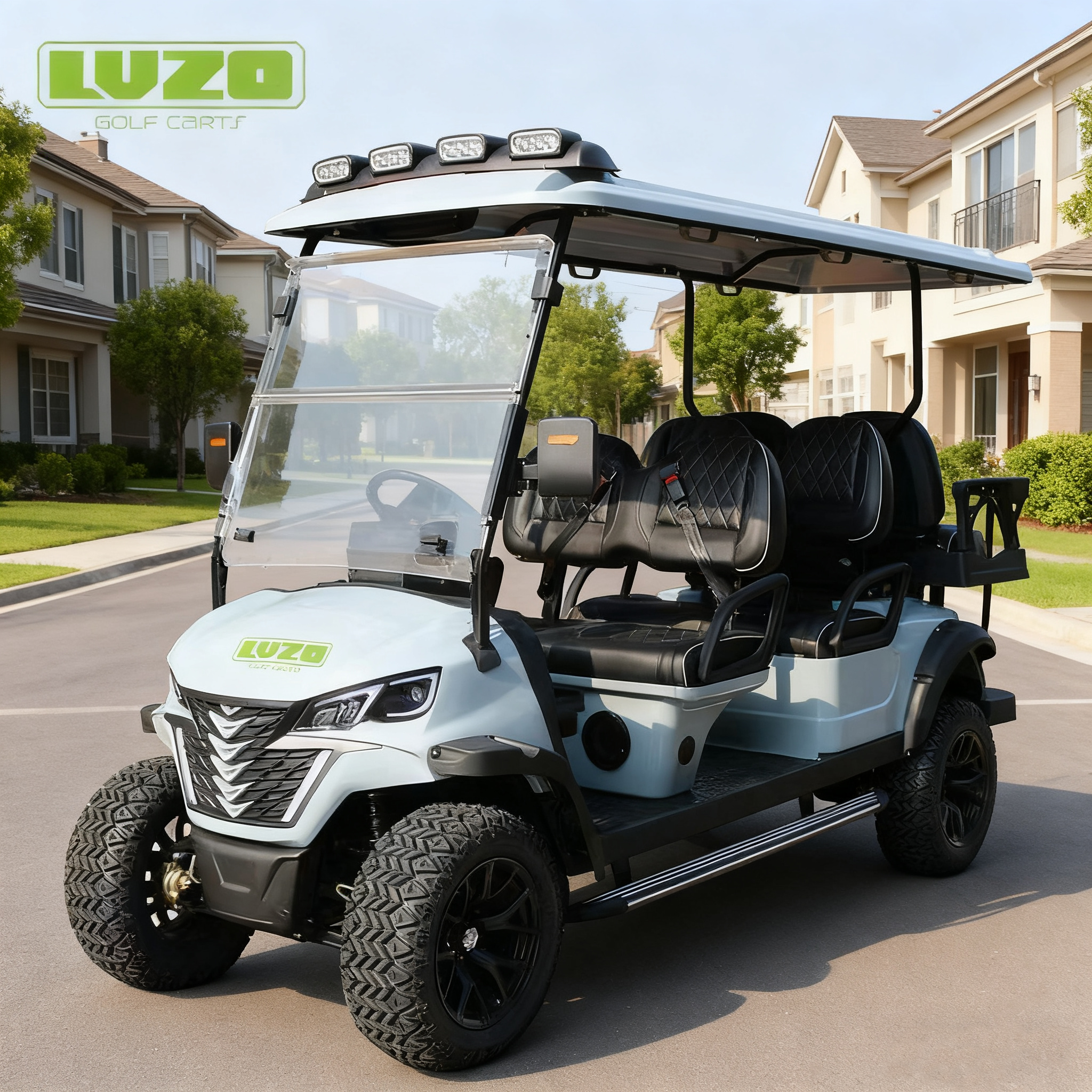 LVZO Commercial Electric Golf Cart with High Load Capacity - Perfect for Resort Operations & Event Transport