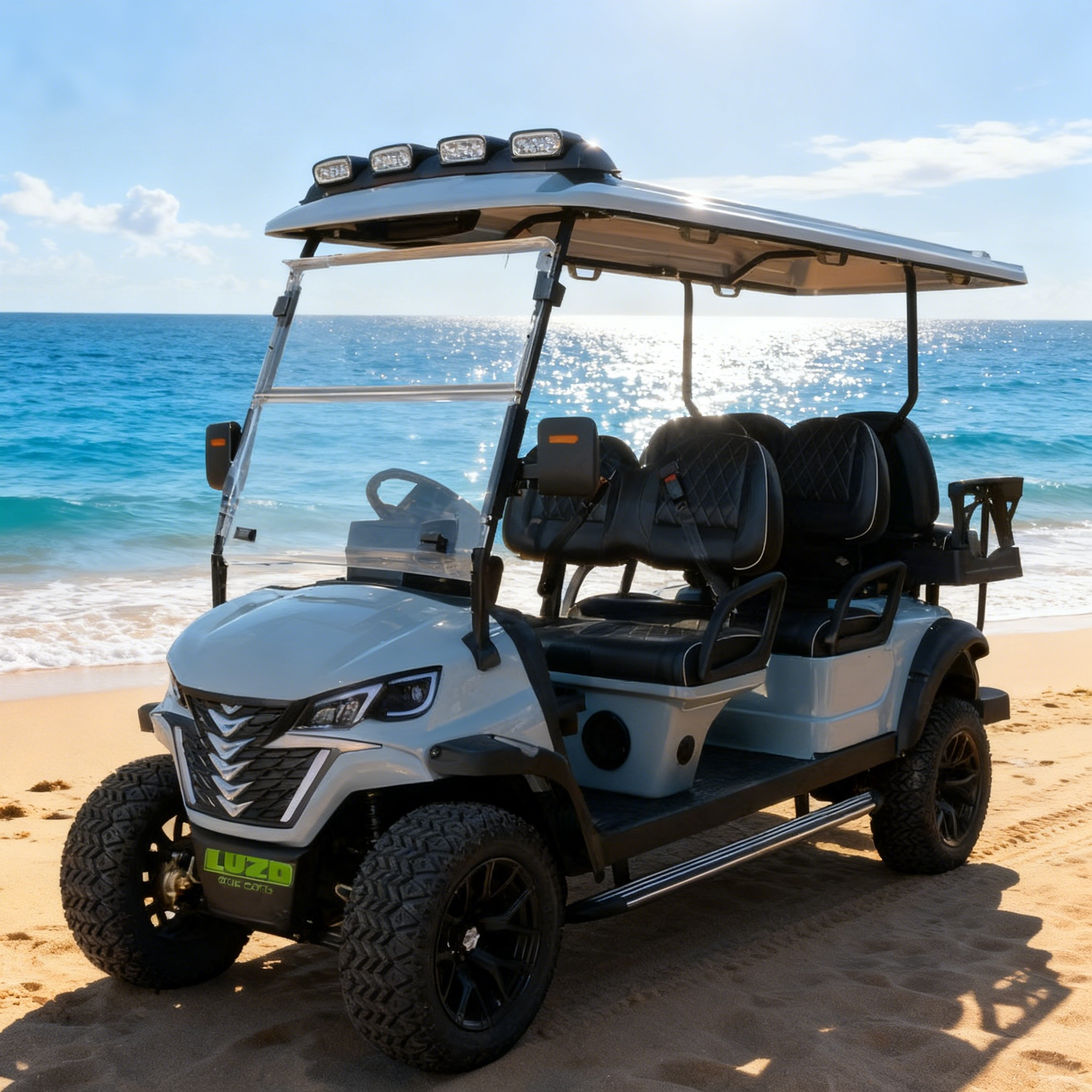 LVZO Commercial Electric Golf Cart with High Load Capacity - Perfect for Resort Operations & Event Transport
