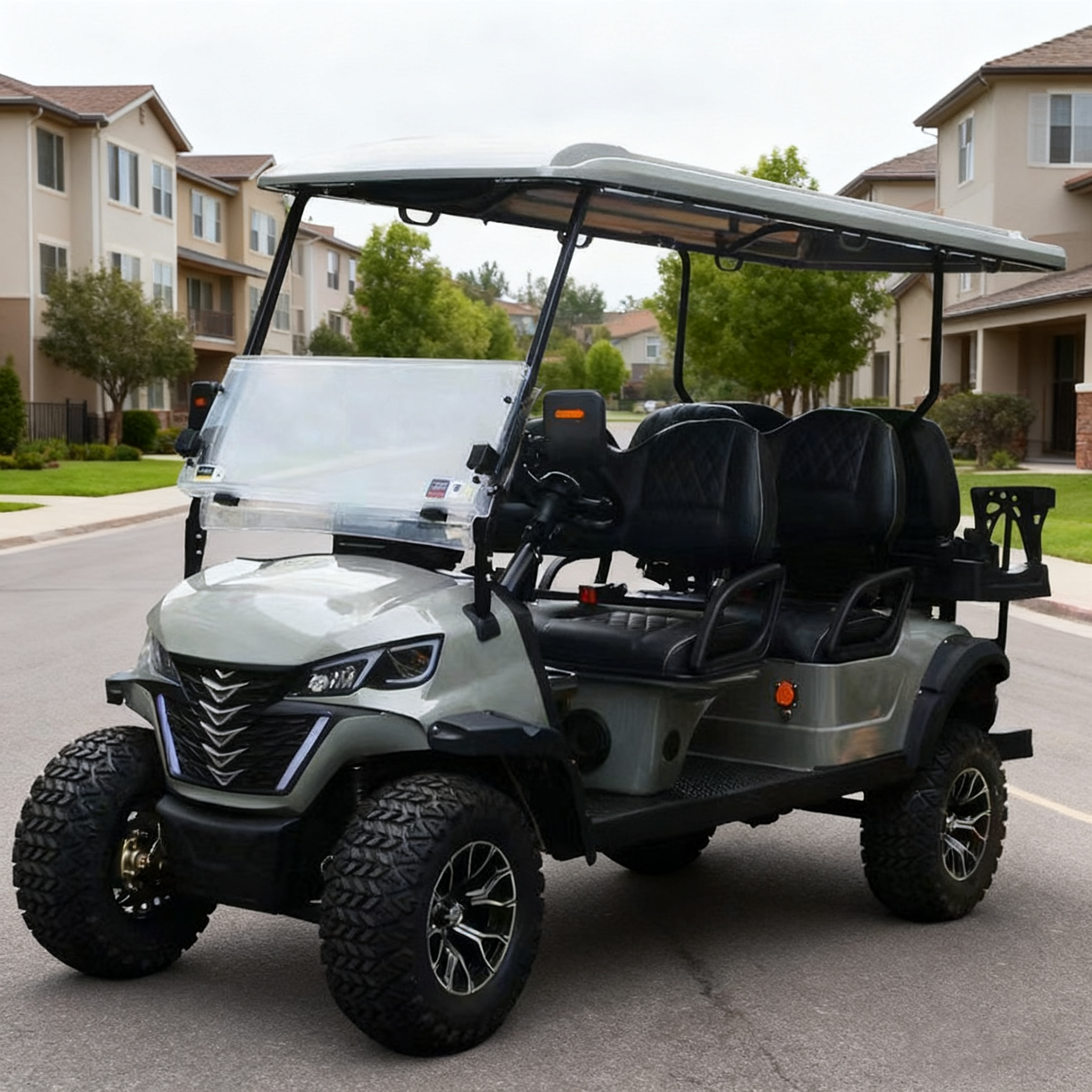 LVZO Commercial Electric Golf Cart with High Load Capacity - Perfect for Resort Operations & Event Transport