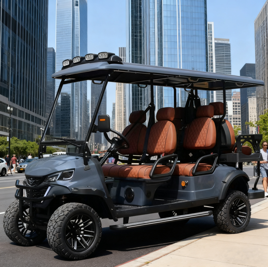 LVZO Commercial Electric Golf Cart with High Load Capacity - Perfect for Resort Operations & Event Transport