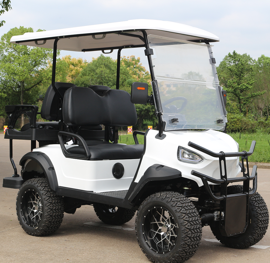 Off-Road Electric Golf Cart with Large Tires, Capable of Various Terrains in Golf Courses