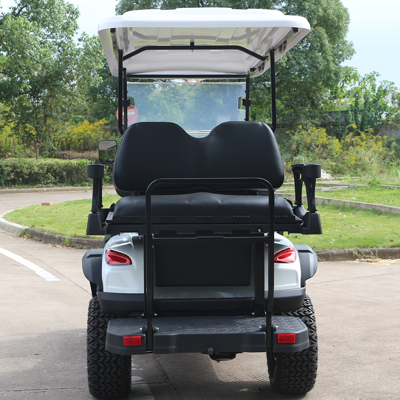 Customizable Electric Golf Cart with Rear Storage, Perfect for Golfers & Resort Guests