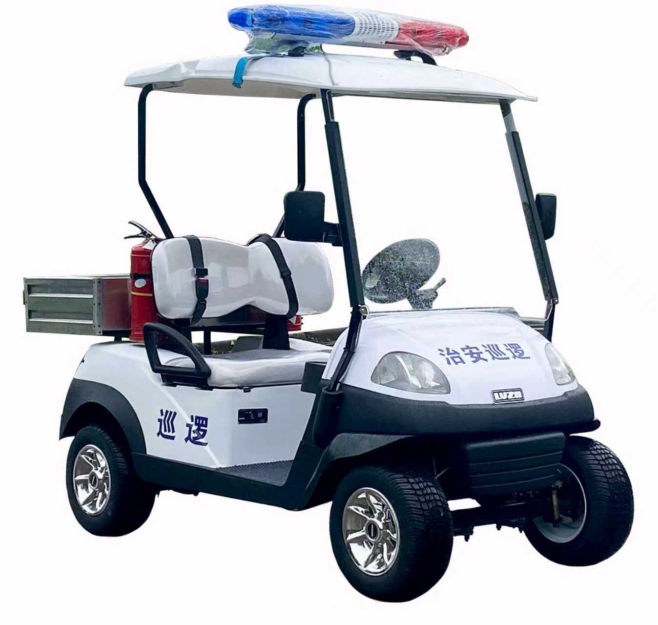 Premium 2-Seater Electric Golf Cart, Featuring Clear Windshield for Golf & Beach Use
