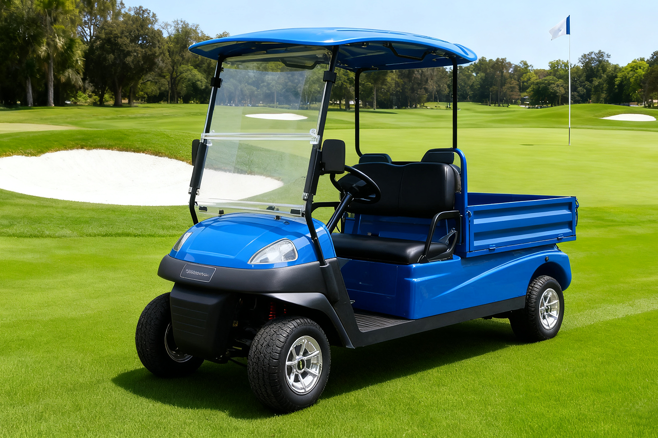 Multi-Functional Electric Golf Cart with Storage Trunk, Suitable for Golf Course and Urban Transport Needs