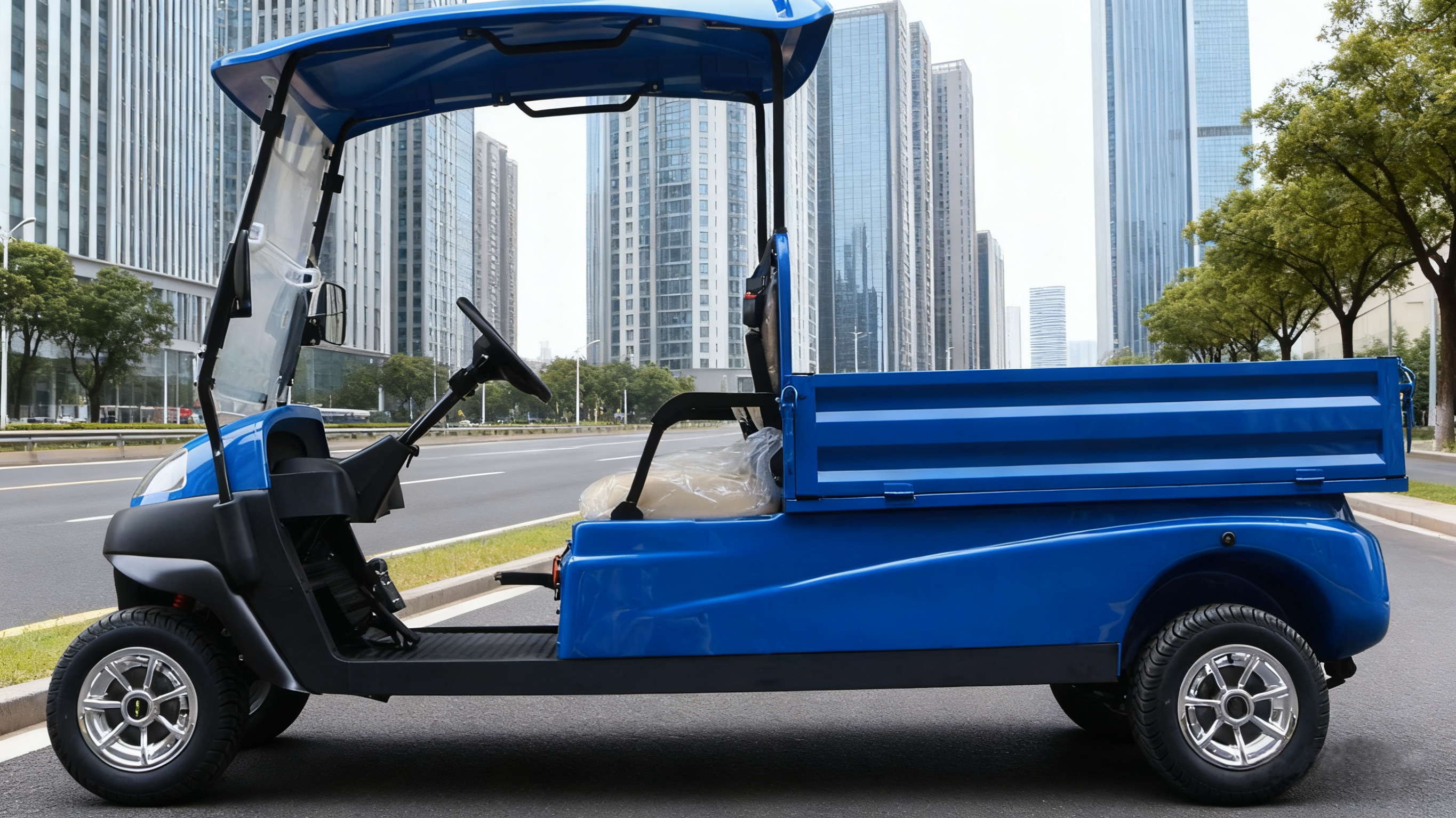 Multi-Functional Electric Golf Cart with Storage Trunk, Suitable for Golf Course and Urban Transport Needs