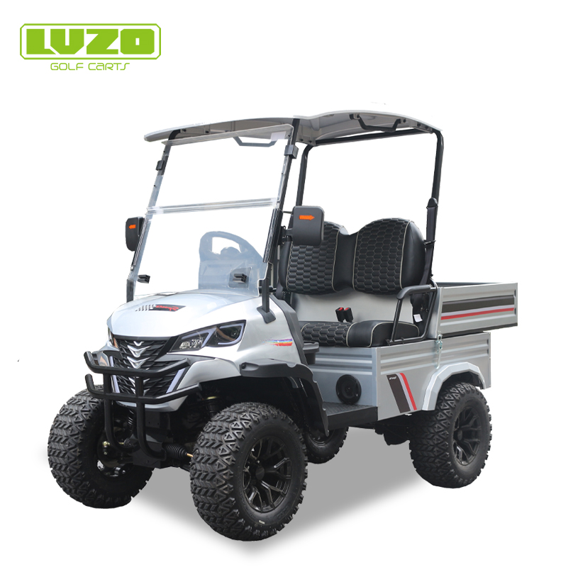Stylish Black 4-Passenger Electric Golf Cart, Designed for Golf Resort and Outdoor Leisure