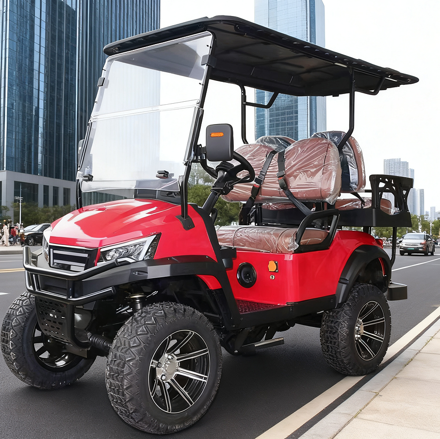 Modern 4-Seater Electric Golf Cart with Durable Build, Fit for Golf Course & Recreational Use