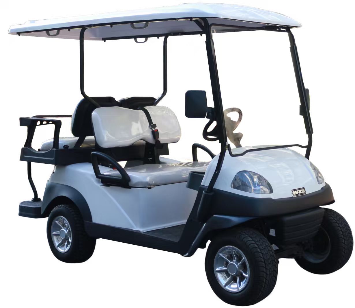 Eco-Friendly White 2-Seater Electric Golf Cart for Golf Course Use