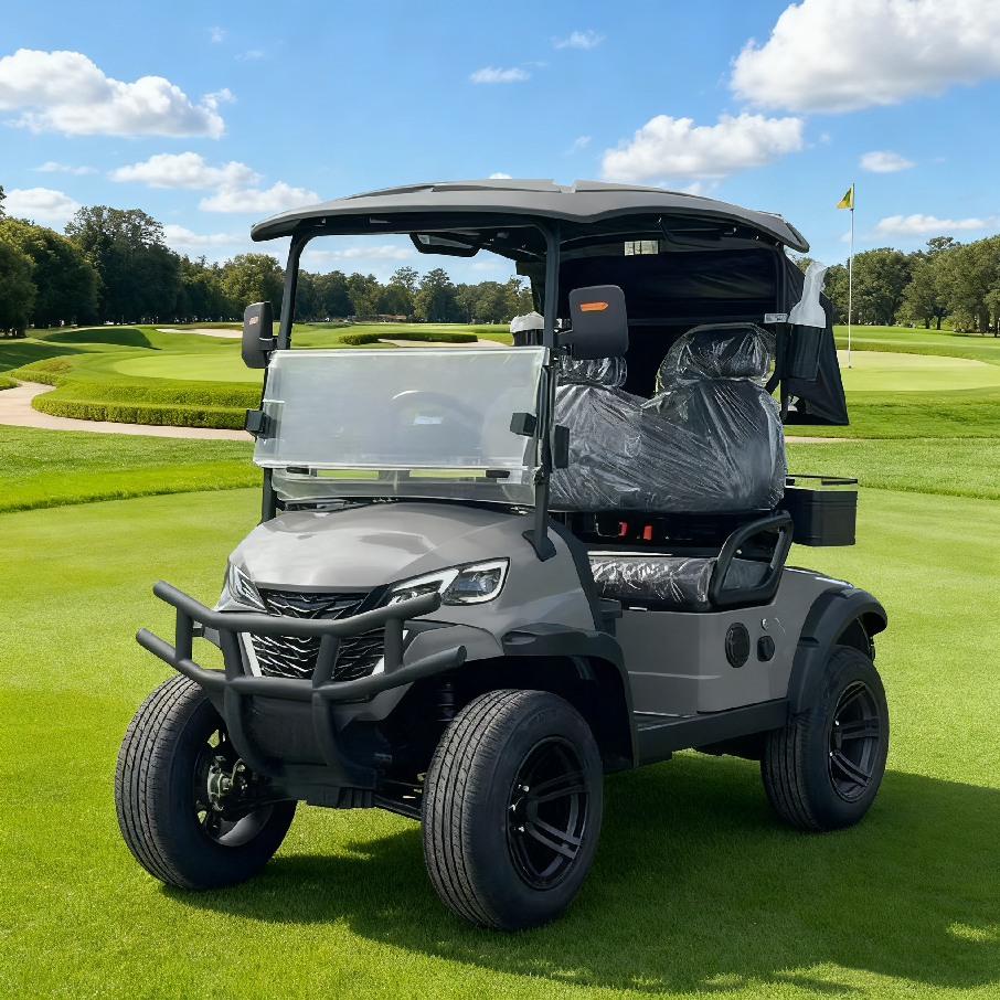 LVZO Gray Multi-Purpose Golf Cart for Golf Course & Resort Use