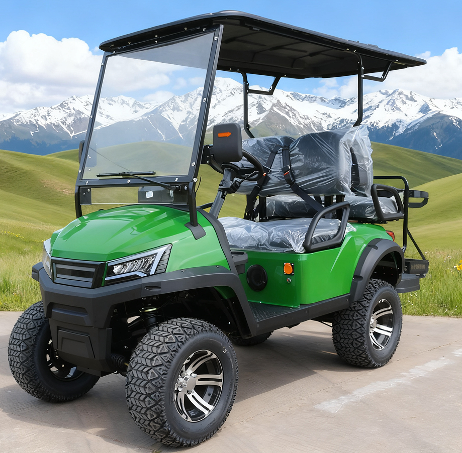 Durable Teal Off-Road Golf Cart (4 Seats) for Rugged Environments