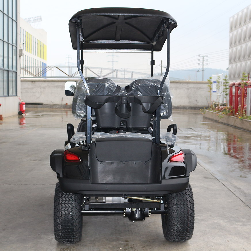 Off-Road Ready Black Golf Cart (2 Seats) for Scenic & Golf Trips