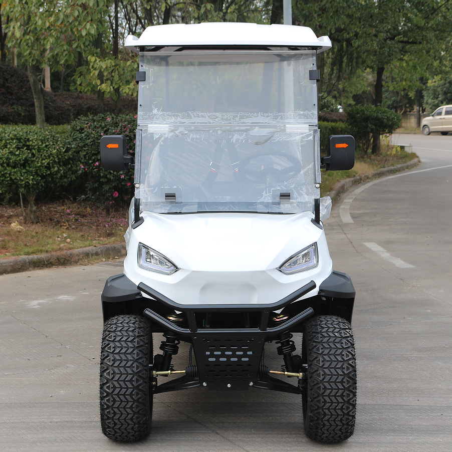 White Multi-Seater Golf Cart (6 Seats) with Off-Road Build & Storage Area