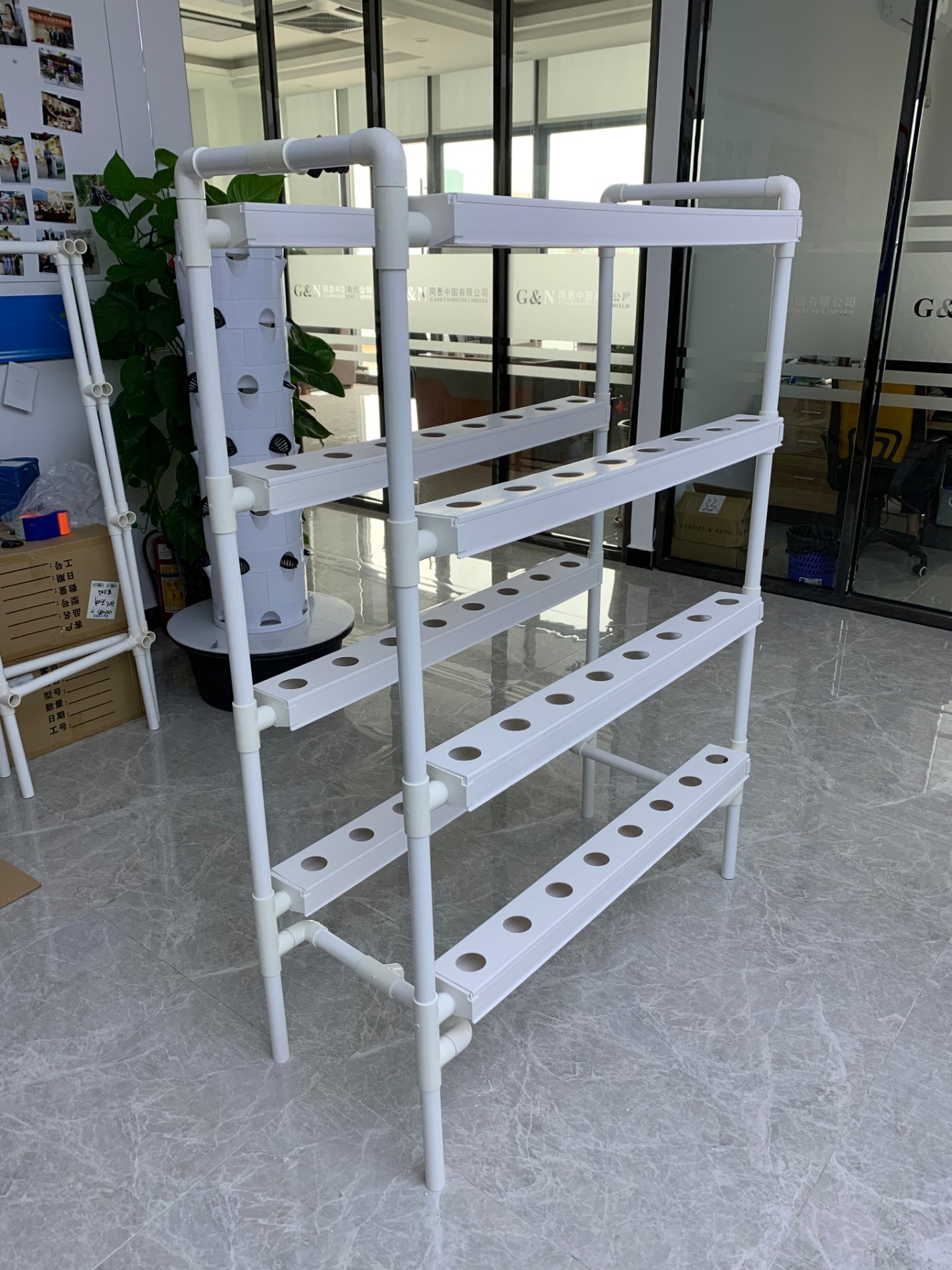 hydroponic growing pipe channel tube system used for family