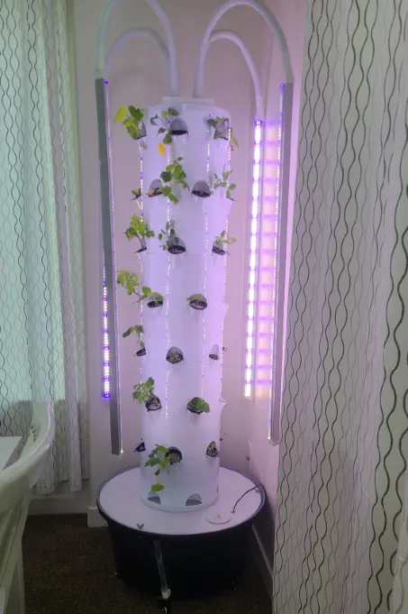 Vertical Hydroponic System Tower Indoor Hydroponics System Garden Lettuce Planting Kit