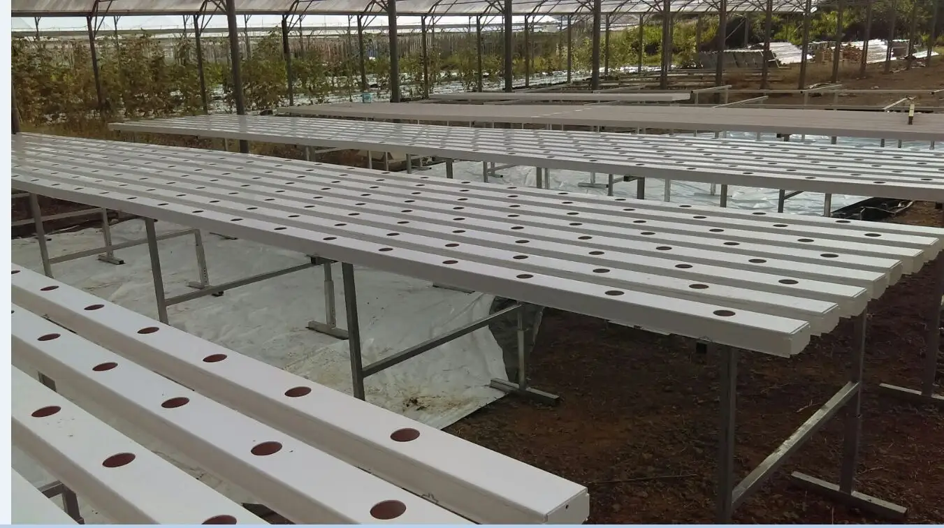 Customized Holes Channel Abled To Be Opened Vertical Farm Hydroponic NFT System