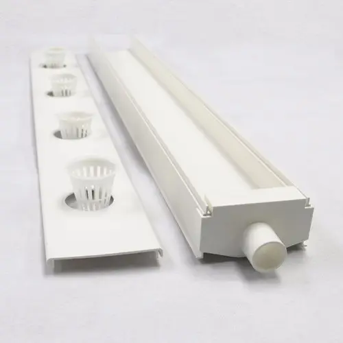 Hydroponics Plastic NFT Gutter for Indoor Growing Systems Vertical Farming