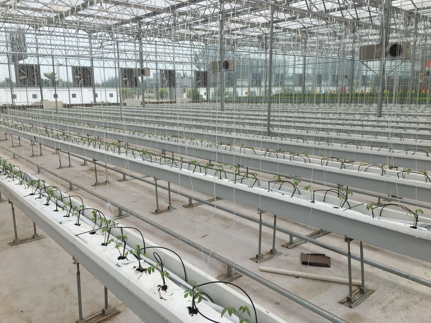 Hydroponics Plastic NFT Gutter for Indoor Growing Systems Vertical Farming