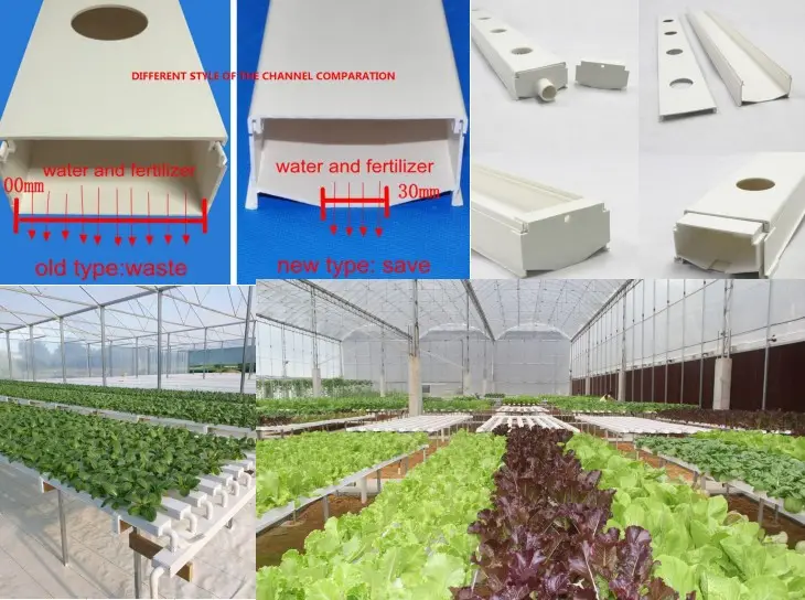 NFT Channel Tube Hydroponic Agricultural Greenhouse