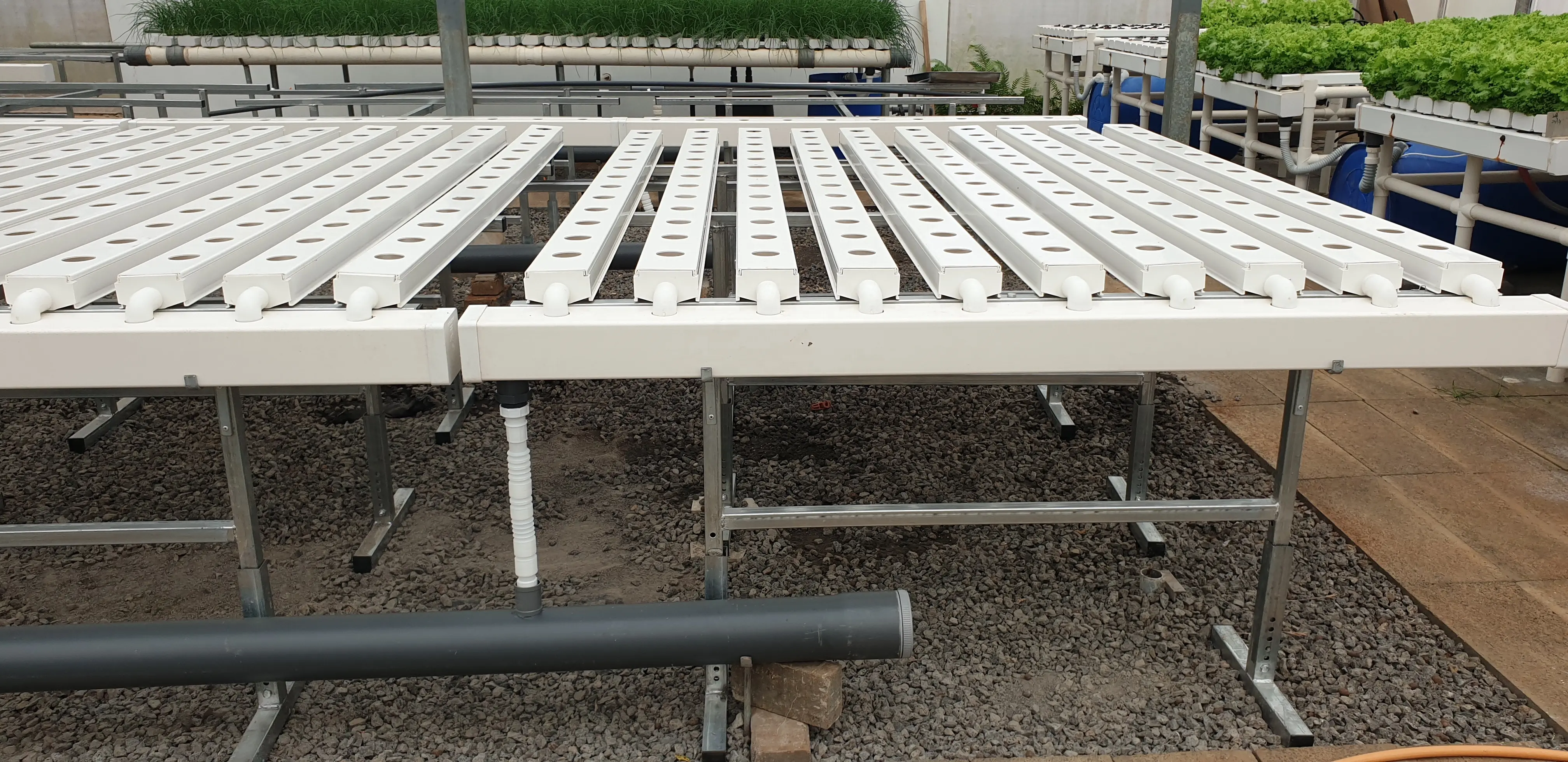 Aquaponics 4x2 inch NFT Pipe UPVC Pipe Hydroponics Channel Affordable Durable Hydroponics Vertical Farming