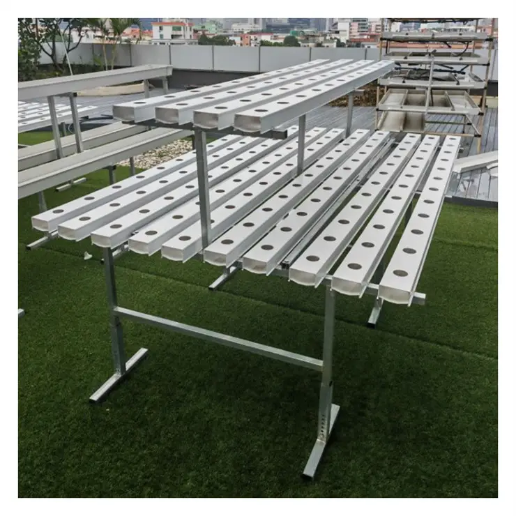 Growing Leafy Vegetable Virgin PVC Channel Customized Length Free Hole Drill Manufacturer