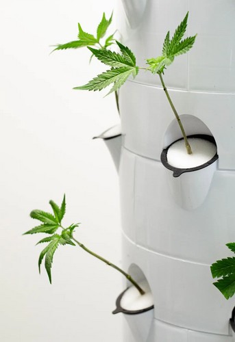 vertical hydroponic tower
