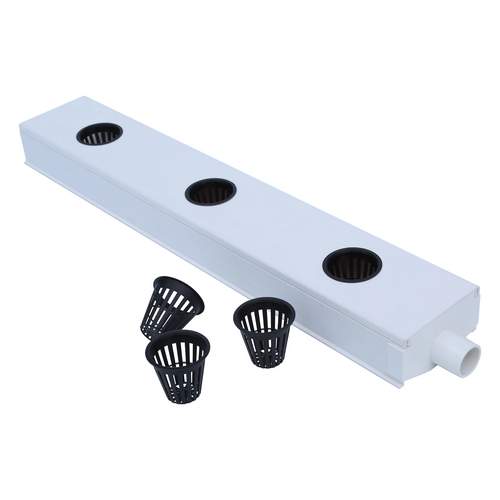 Smart farming food grade NFT channel 100x50mm water saving PVC gully for growing leafy vegetables in hydroponics greenhouse