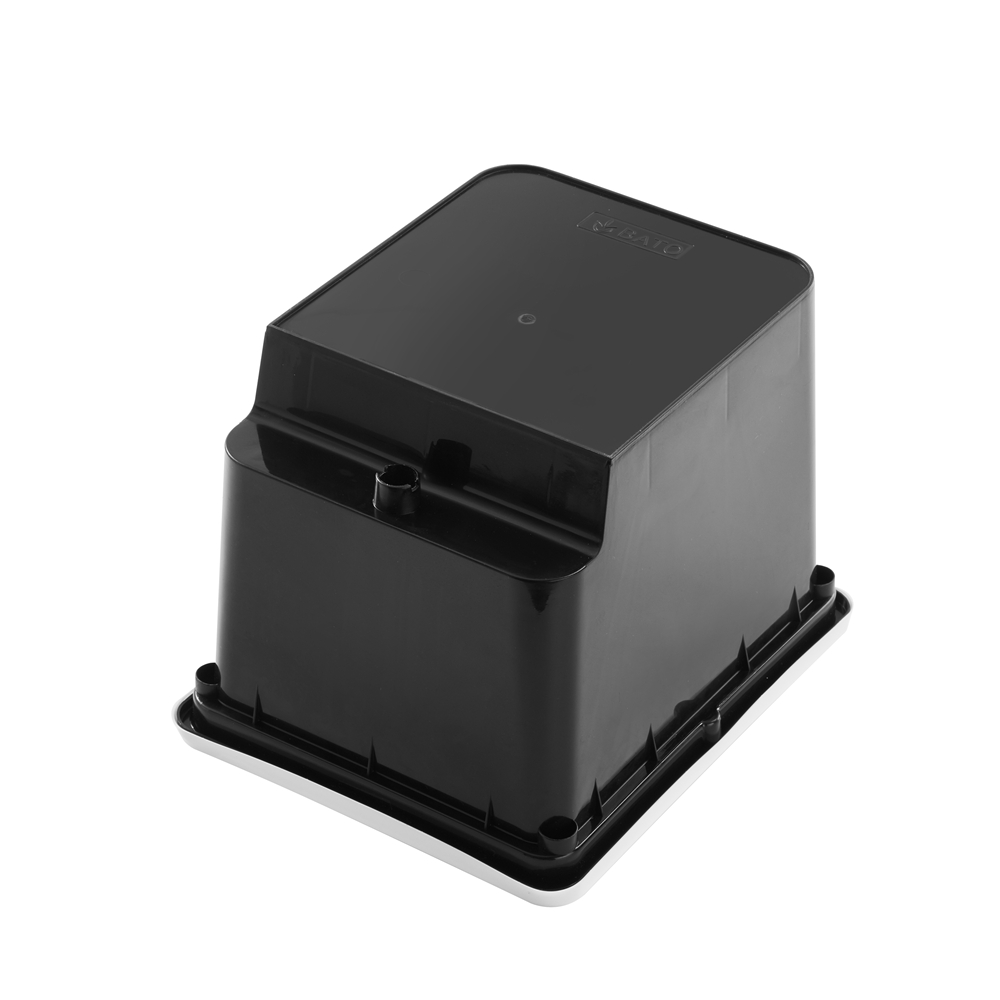 Commercial Hydroponic System: 11L Black Plastic Dutch Bucket Pot + Drip Irrigation
