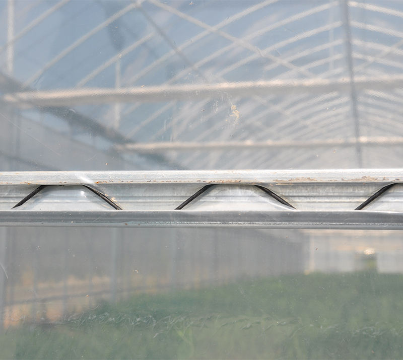 Aluminized Zinc Slot-Clamping Wiggle Wire – Windproof Film Holder for Hydroponic Systems, Solar & Other Greenhouses