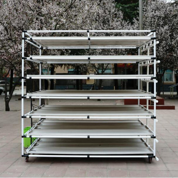 Manufacturer Hydroponic Multilayer Pvc Fodder Gutter Growing System Microgreen Grass Cultivation Indoor Vertical System