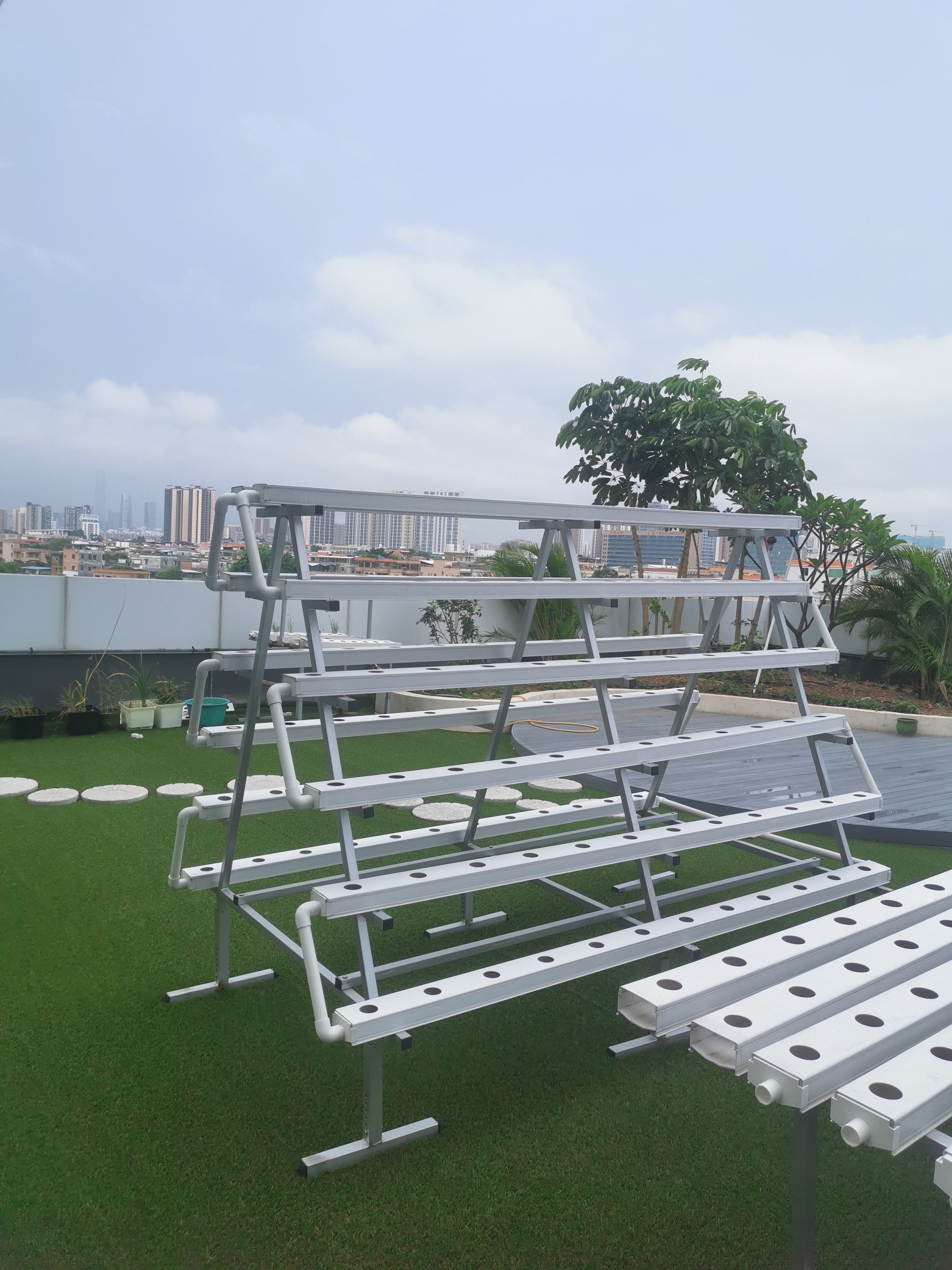 Agricultural Equipment 100x50mm NFT Hydroponics Greenhouse for Sale PVC Channel for Hydroponics System