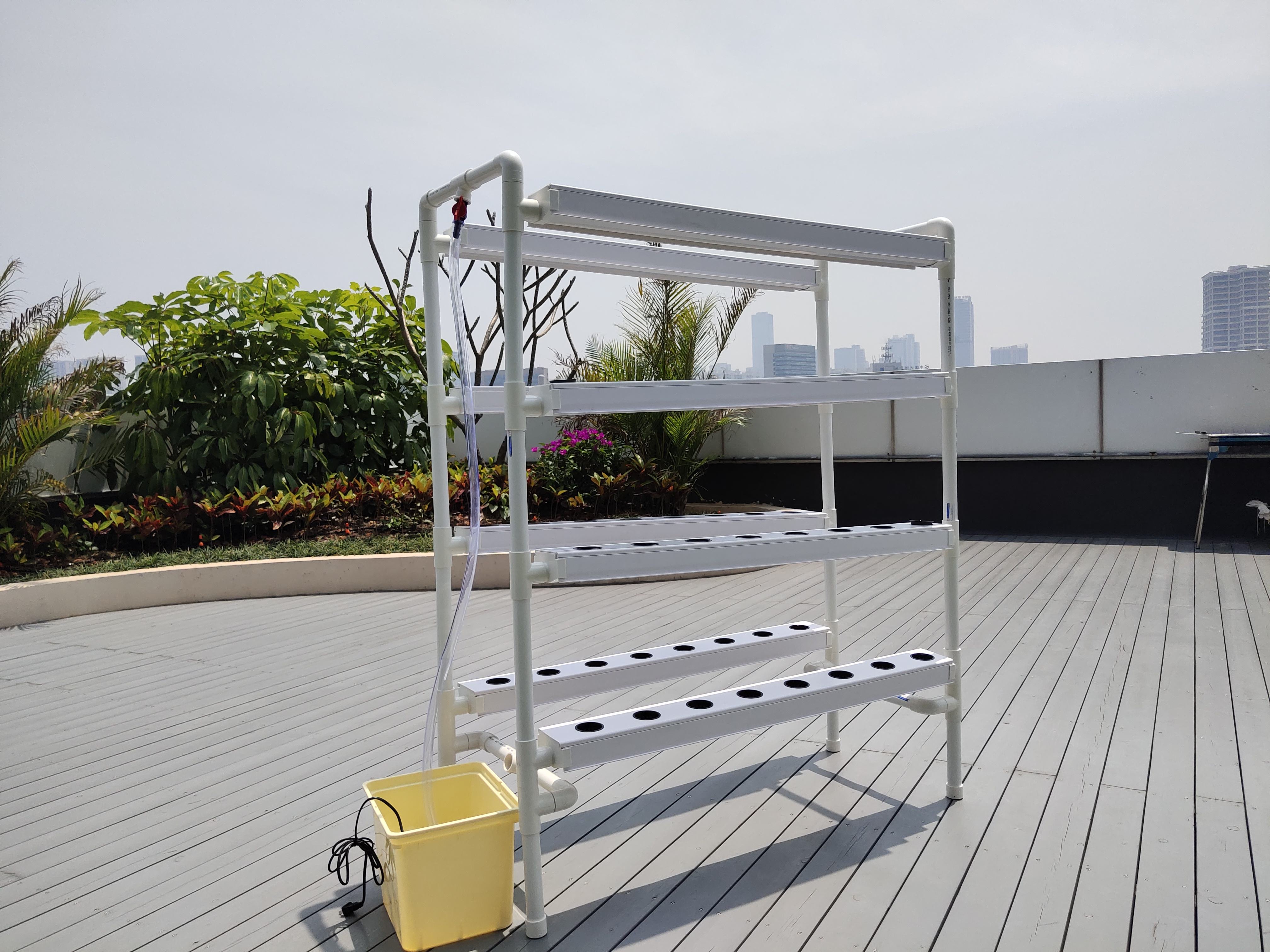 Agricultural Equipment 100x50mm NFT Hydroponics Greenhouse for Sale PVC Channel for Hydroponics System