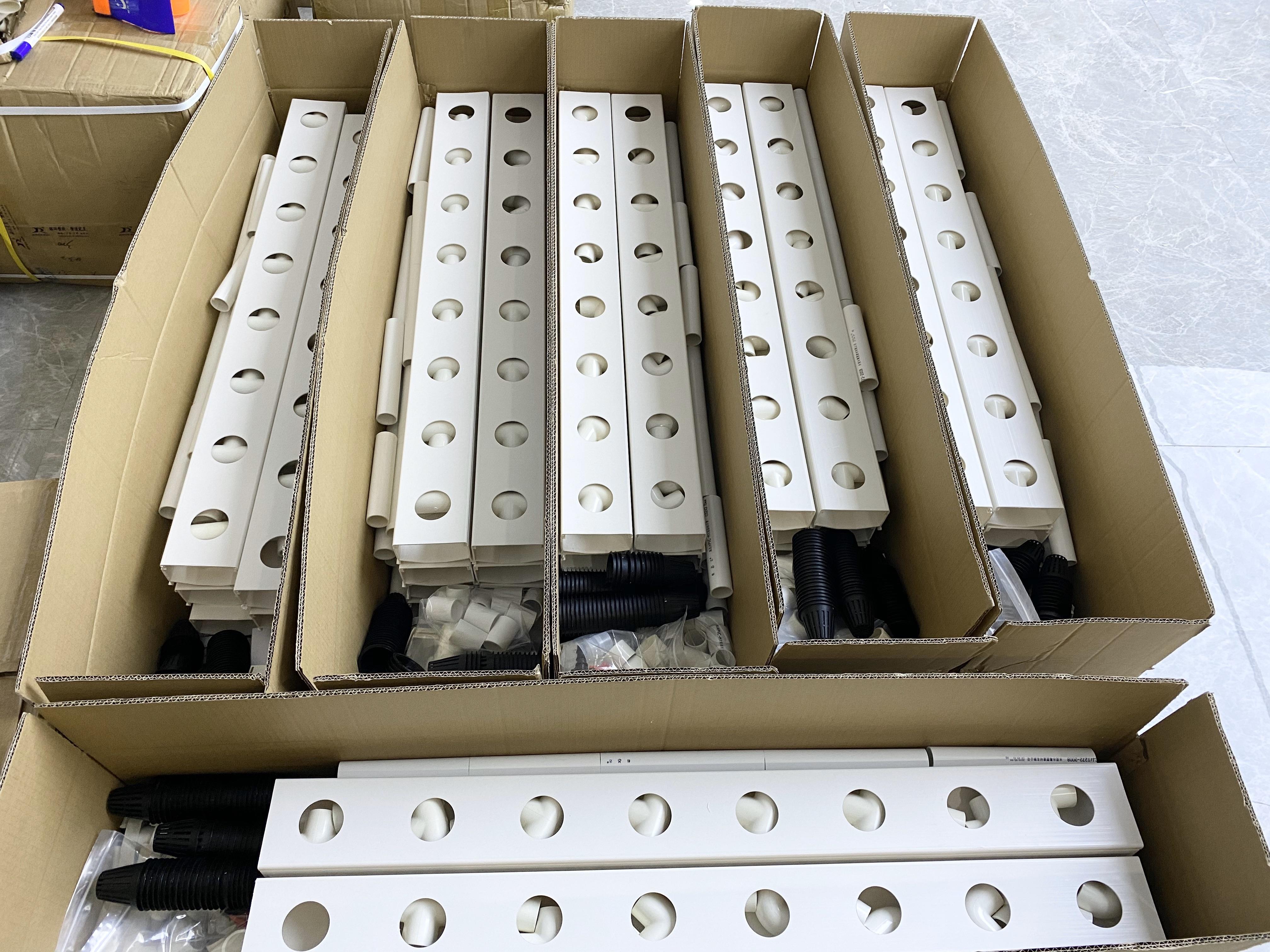 Agricultural Equipment 100x50mm NFT Hydroponics Greenhouse for Sale PVC Channel for Hydroponics System