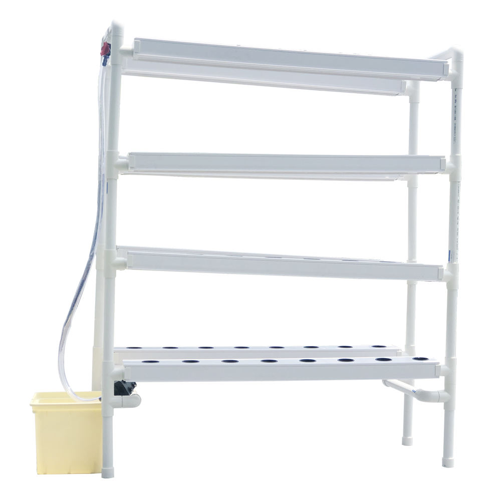 Manufacturer Hydroponic NFT Growing System Home Vegetable Gardening NFT Balcony 64Holes Leafy Vegetable Mini Grow Kit