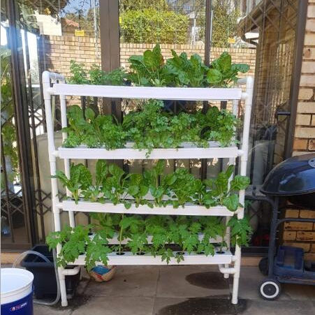 Vegetable Grow Kit Full Set Mini NFT Hydroponic System Channel Lettuce Pipe Small Scale Family Balcony Gardening Planting