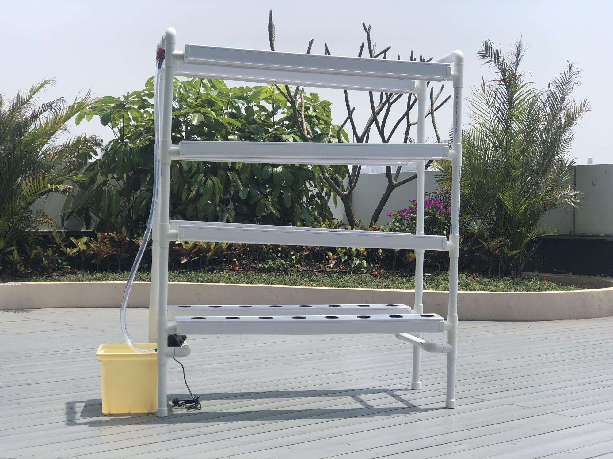 Hydroponics Farm Greenhouse Hydroponic NFT System Grow Complete Kit with Mini Tube Production Plants