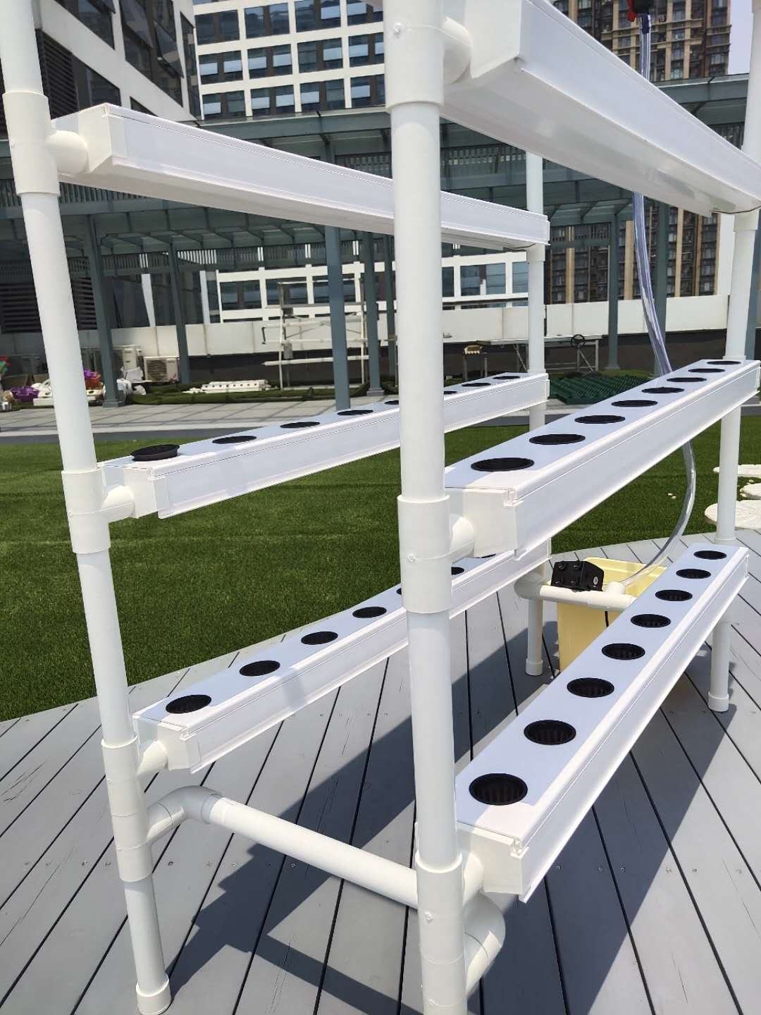 4 Layers 64 Plant Hydroponic Grow Kit 8 PVC Nft Mini Home System