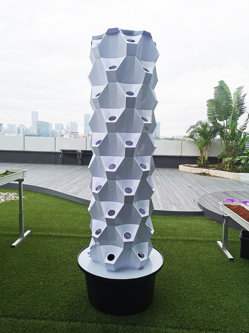Hydroponic Growing System Office Balcony Systems Vertical Garden Tower Kit