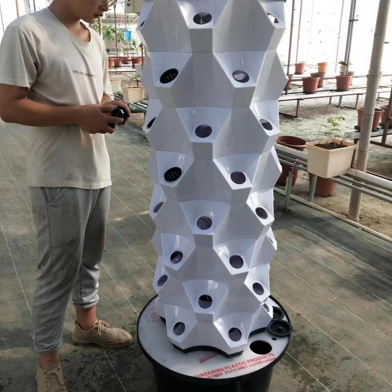 Hydroponic Growing System Office Balcony Systems Vertical Garden Tower Kit