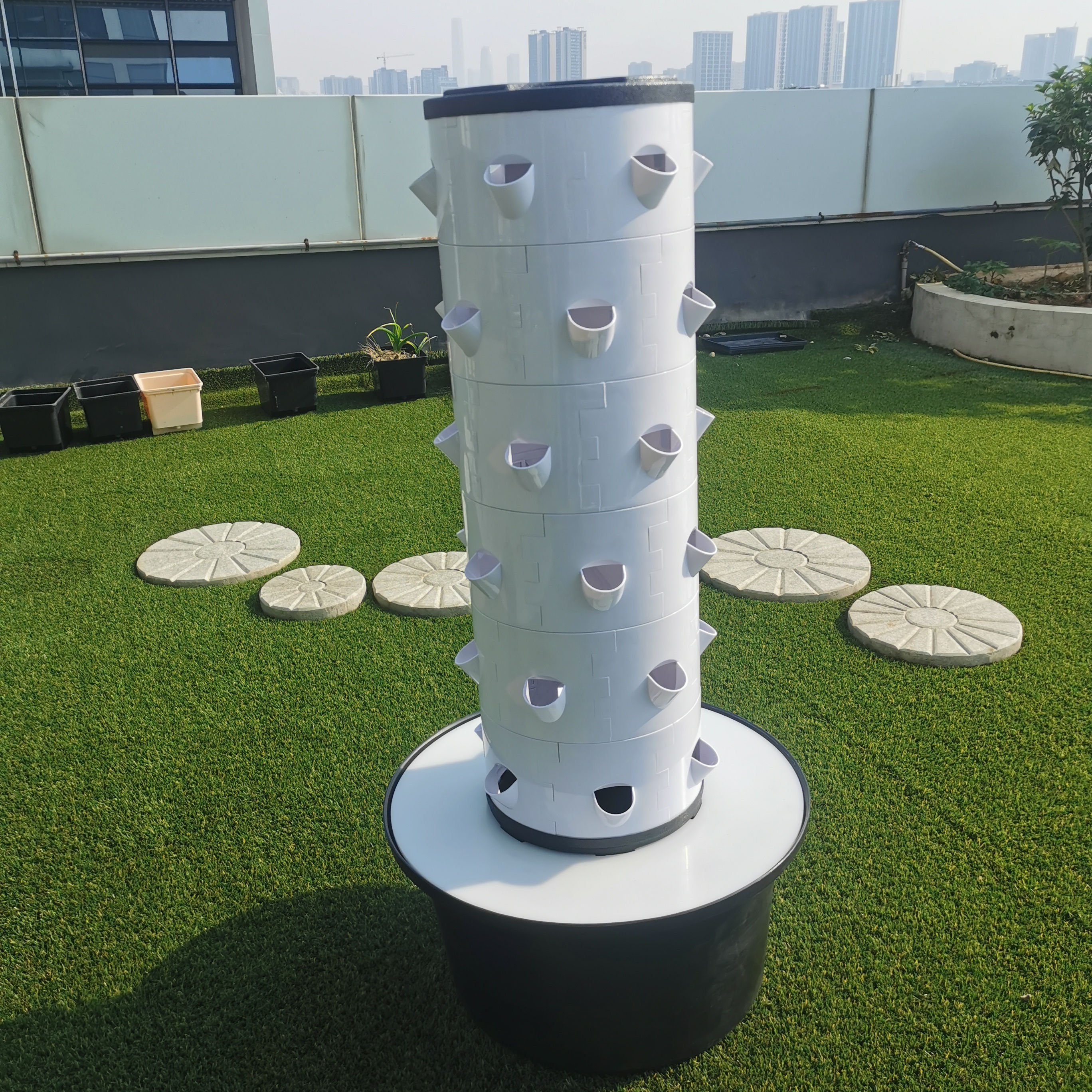 Irrigation Hydroponic System Equipment Pvc Pineapple Vertical Hydroponics System Hydroponic Grow Tower Agriculture