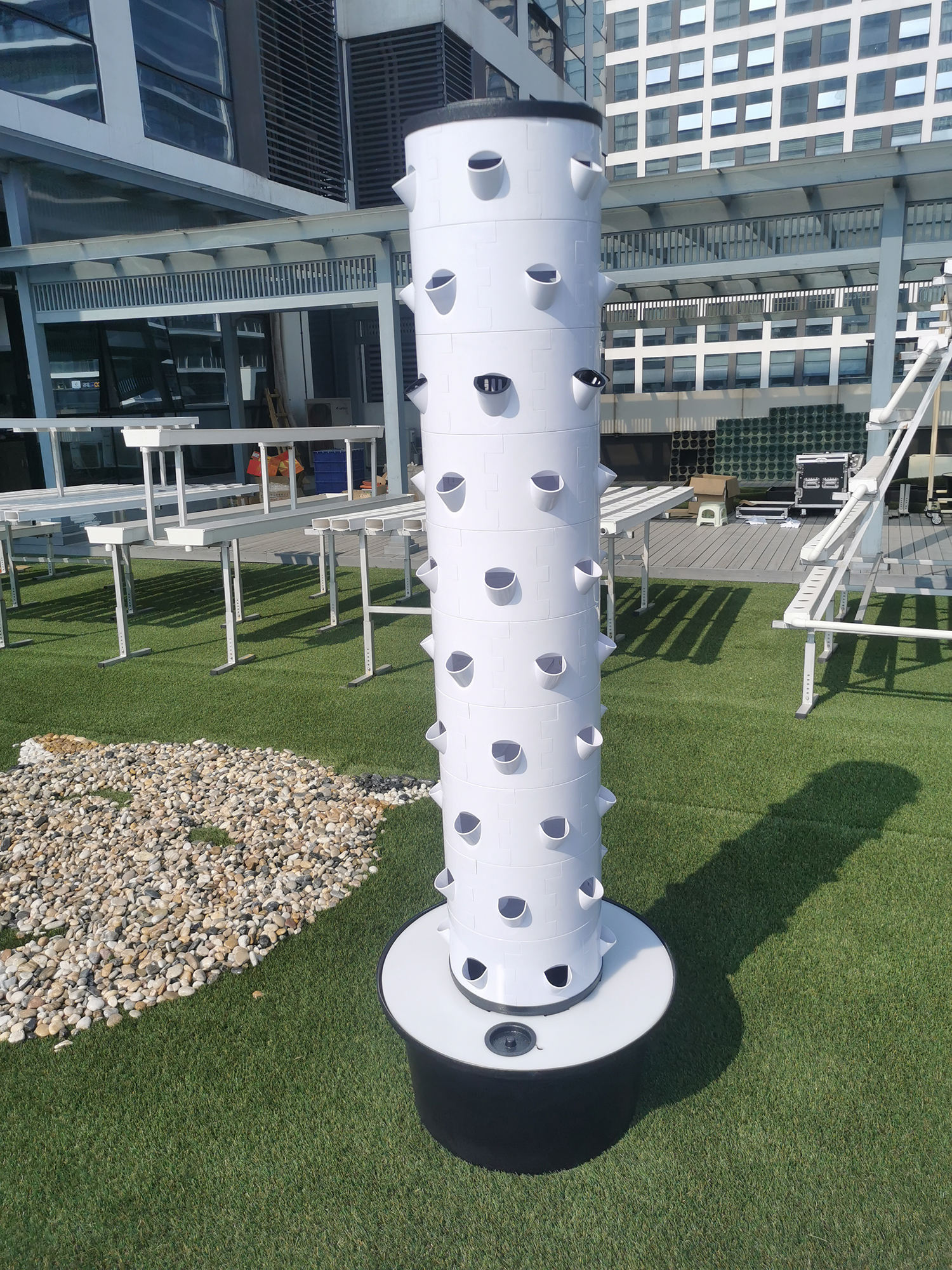 Indoor Aeroponic Tower 10 Layers Vertical Hydroponic Tower Garden Strawberry Grow Vertical Hydroponic System for Vegetables