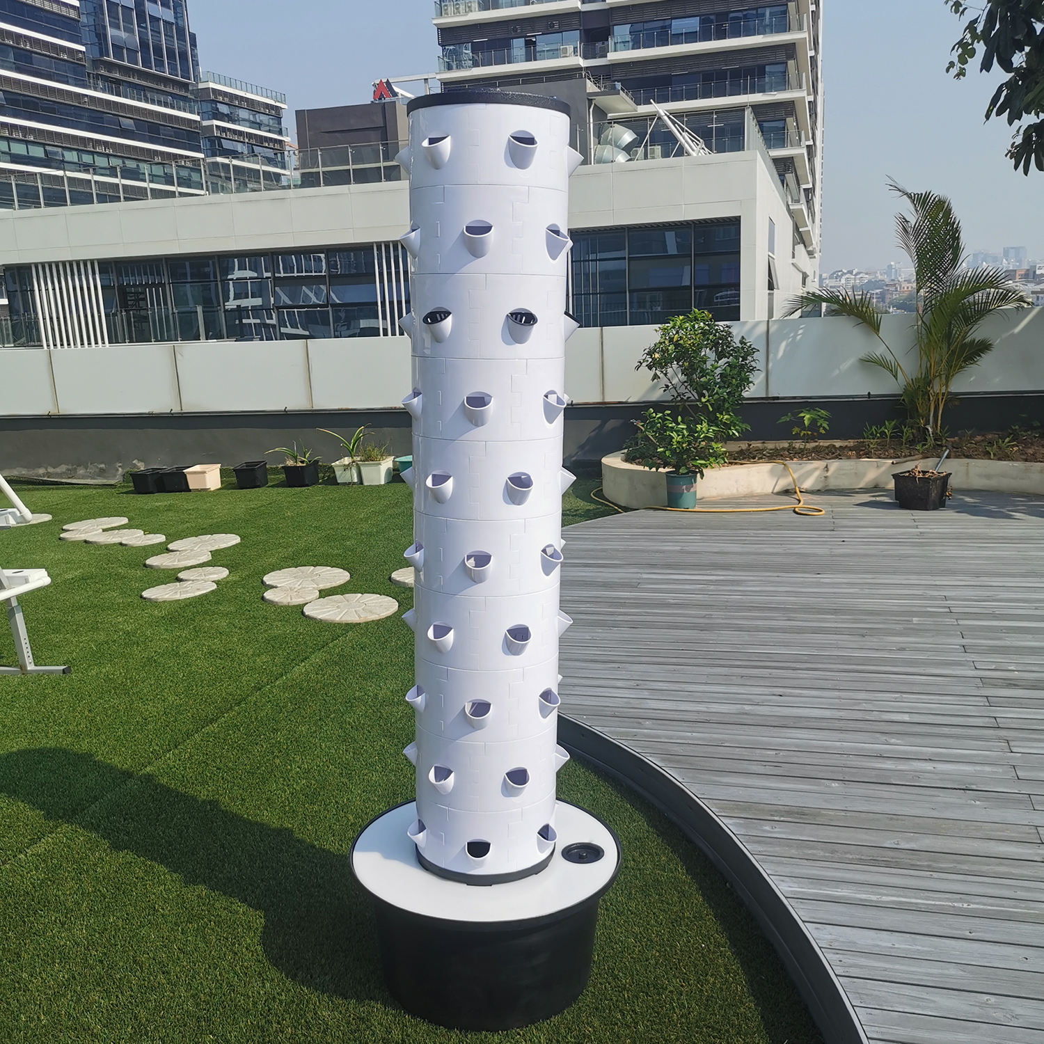 Indoor Aeroponic Tower 10 Layers Vertical Hydroponic Tower Garden Strawberry Grow Vertical Hydroponic System for Vegetables