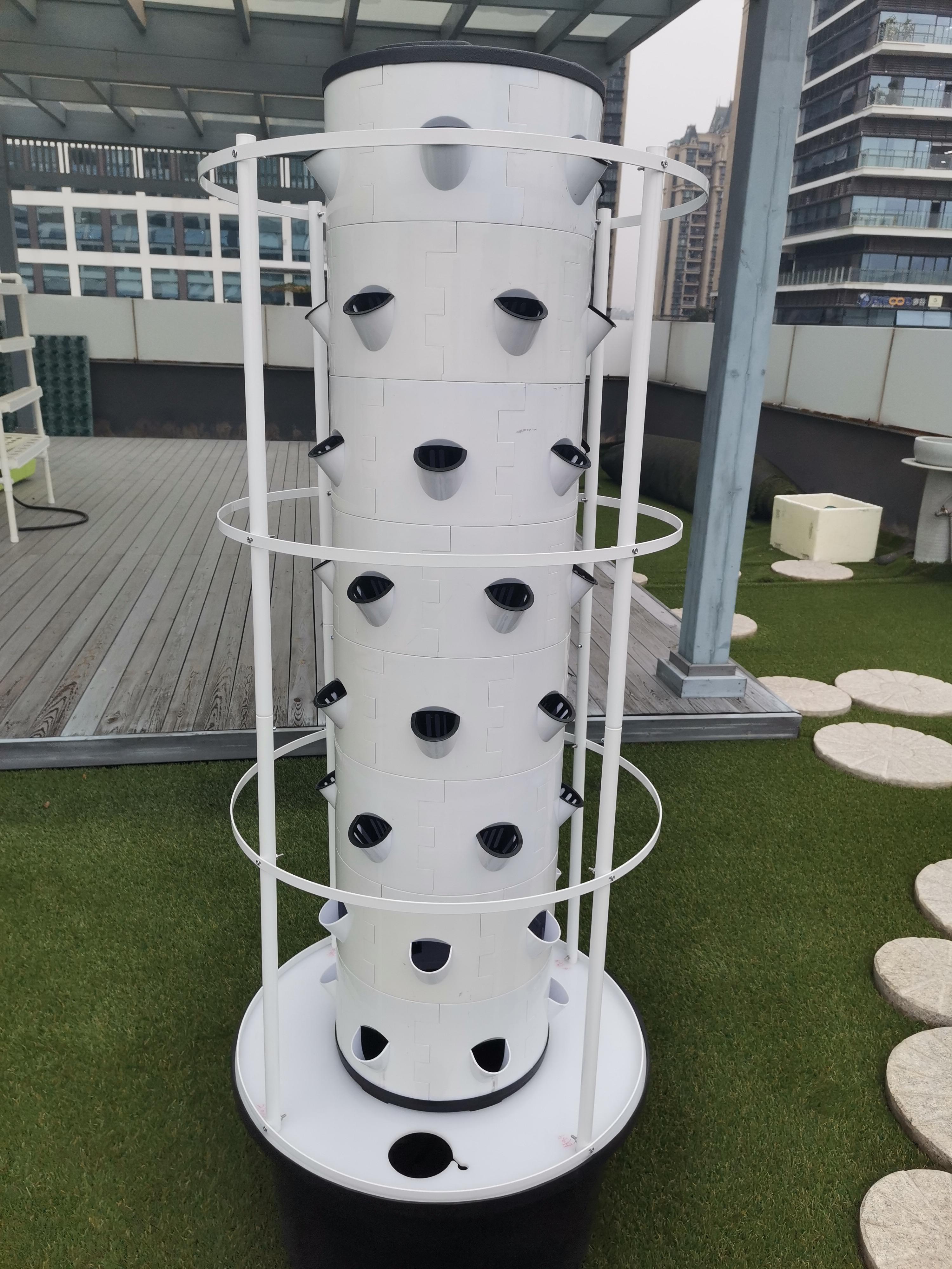 Smart Farming Hydroponics System Automatic Irrigation Home Use Garden Vertical Grow Tower for Vegetables Herbs Lettuce Growing