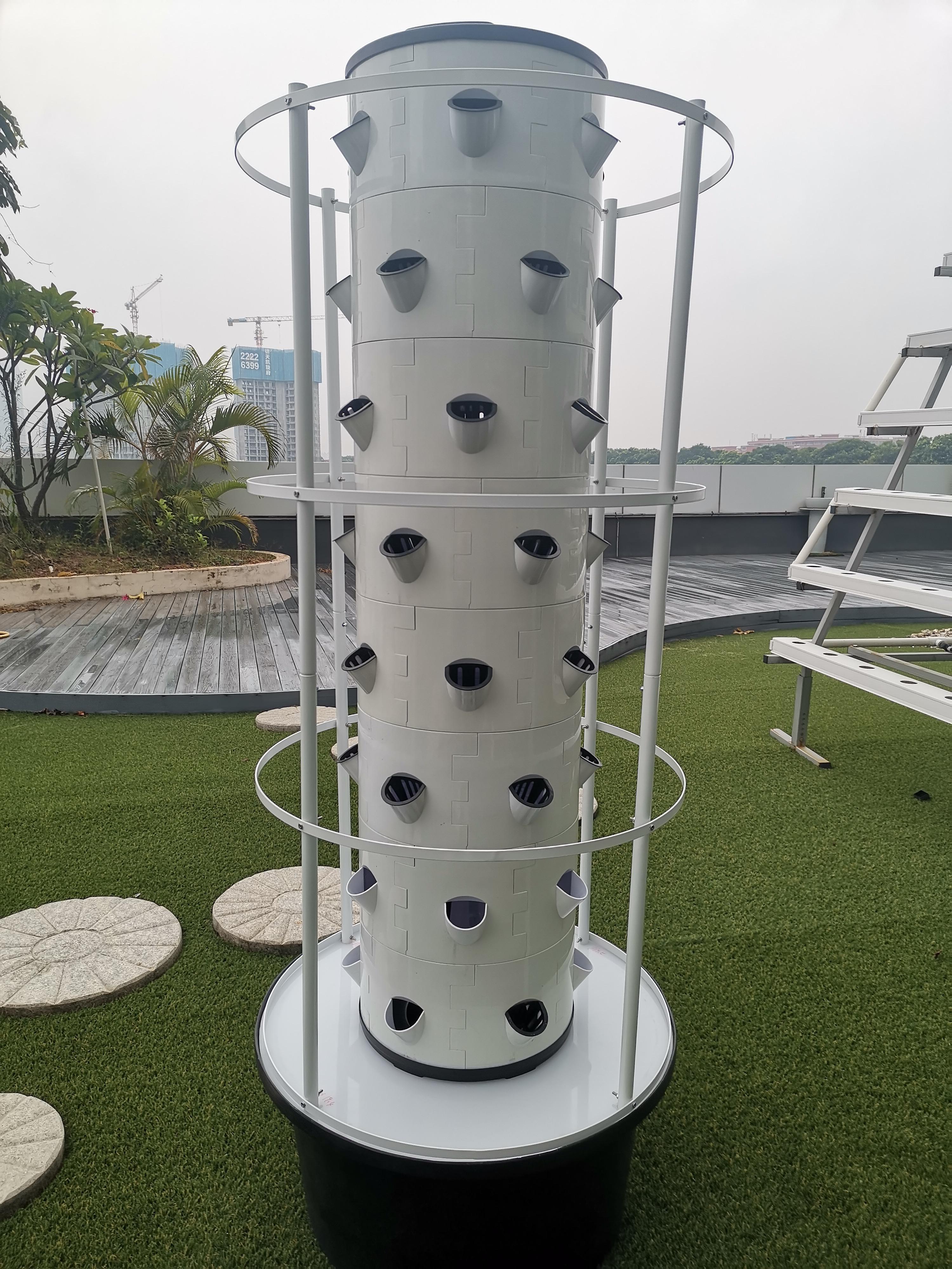 Smart Farming Hydroponics System Automatic Irrigation Home Use Garden Vertical Grow Tower for Vegetables Herbs Lettuce Growing