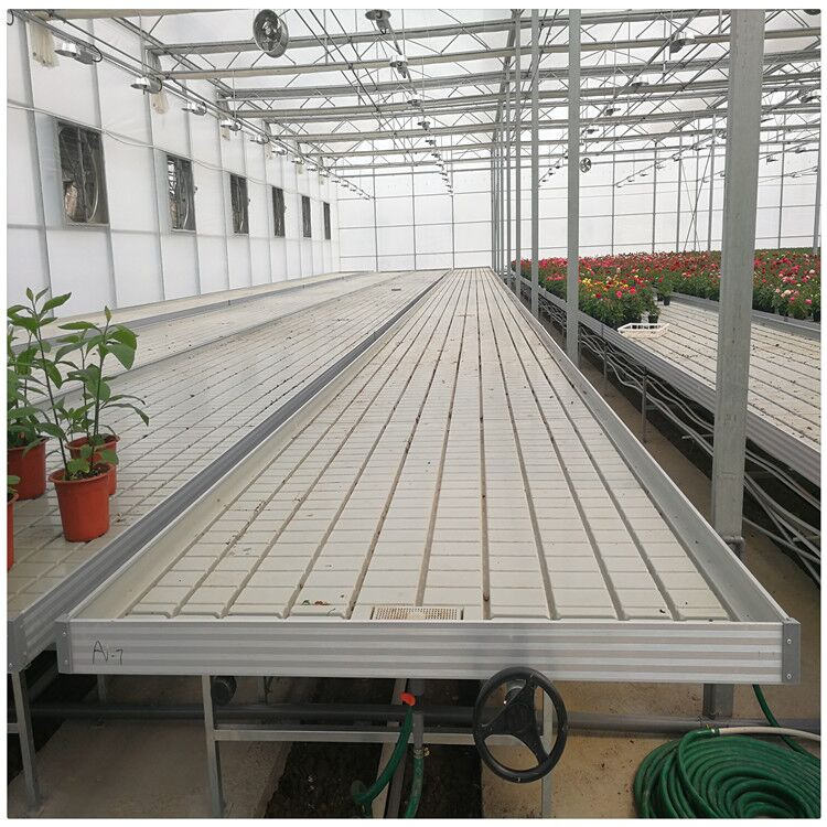 New Premium Growing Tray 4x8 Flood Trays Ebb and Flow System Rolling Bench Grow Tables