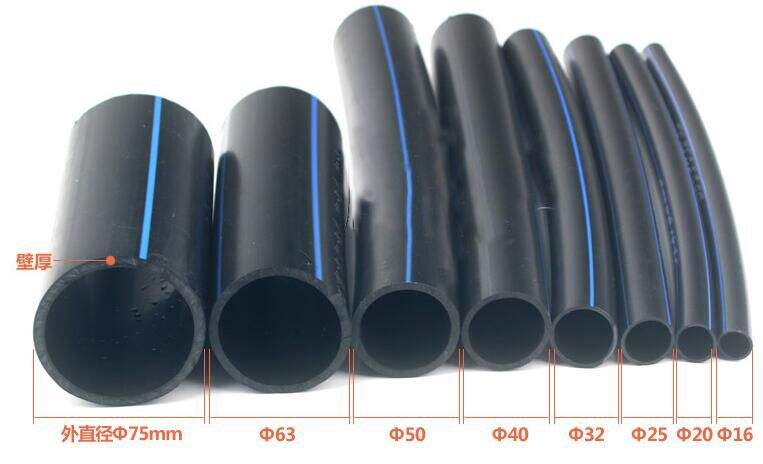 16/20/25/32/40/50/63/75 mm Agriculture Irrigation HDPE Pipe Greenhouse Farming Hydroponics