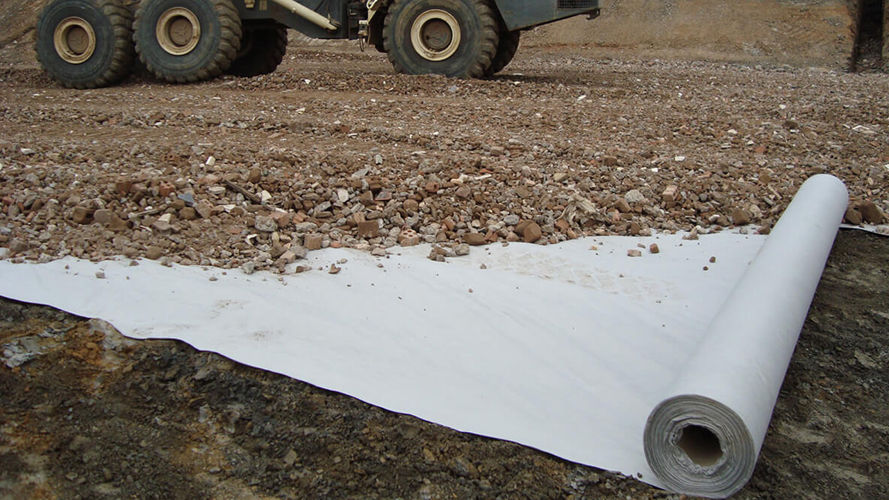 Filament Geotextiles Manufacturers Road Engineering Polyester Non-woven Geotextiles White Filament Geotextiles