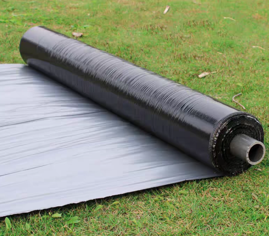 Silver and Black Mulch Film Agricultural Reflective Insect Control and grass Control Silver Gray Agricultural Mulch